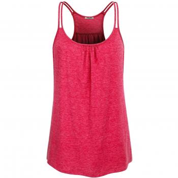 Hibelle Aktiv‑Tanktop Frauen – Wasser­melonen‑Rosa, Soft Knit, Feuchtigkeitsmanagement, Modeste Passform, Large