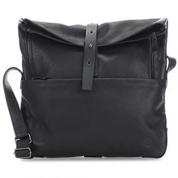 Harold's Mount Ivy Black Leather Laptop Carrier Bag