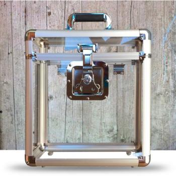 Vinyl Aufbewahrungskoffer 25 LPs klar