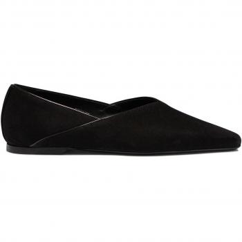 Black Suede Ballet Flats from Toteme