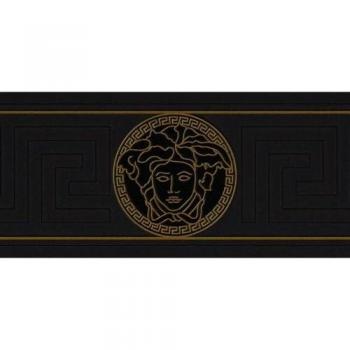 Bordo Carta da Parati Versace Medusa Oro/Black