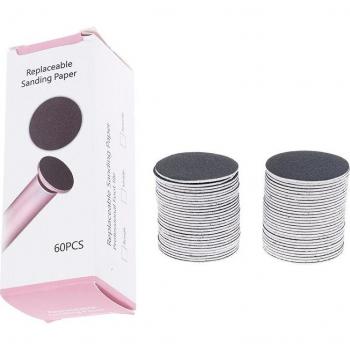 Callus Remover Sandpaper Discs (Extra Coarse, 80 Grit, 60 Pack)