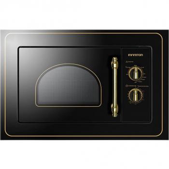 Microondas Encastrable Infiniton Imw-Ru20 800W 20L Función Grill Acabado Rústico Negro