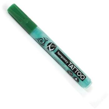 Stickers d'Art Corporel – Vert Nacré-Blanc, 6 ml