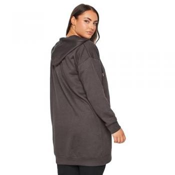 Hoodie gris à capuche Yours Curve