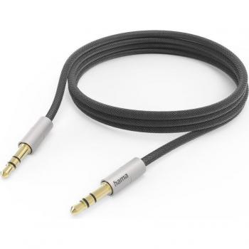 Hama AluLine Audio-Kabel 2 m 3.5mm Schwarz