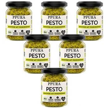 PPura Genovese Pesto mit Pinienkernen – 120 g Glas