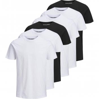 JJEORGANIC Basic Tee O-Neck Herren T-Shirt 3er Set in Weiß XL
