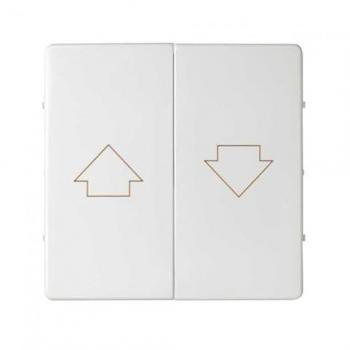Tecla Doble Simon 82 Concept para Persianas Blanco Mate