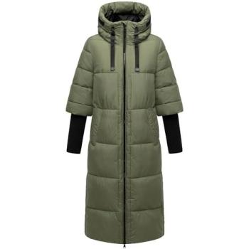 NAVAHOO Winter Coat Ciao Miau XIV Oliva & Nero