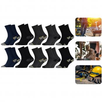 Chaussettes de travail assorties 5 paires 39-42