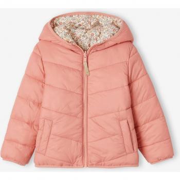 VERTBAUDET Manteau réversible abricot pour enfant