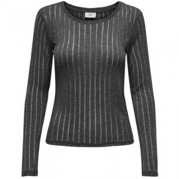 JDY Only & Sons Langarmshirt – Dunkelgrauer Laufmaschenschliff