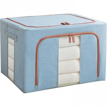 Conteneur de rangement en tissu avec fermeture éclair