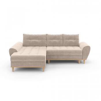 Home affaire modernes Ecksofa Ahrdorf mit Bettfunktion, Maße: B/H/T 268/86/175 cm