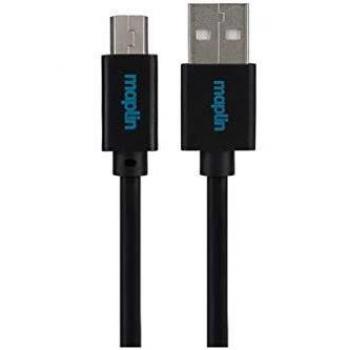 Maplin Superior Quality Mini USB B to Standard USB A Cable