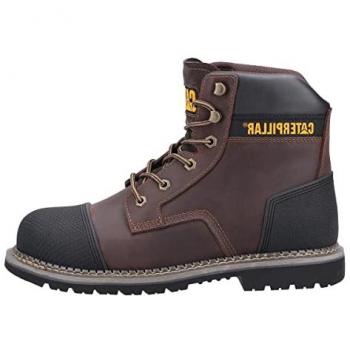 Caterpillar Powerplant S3 Men's Brown Leather Safety Boots