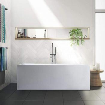 Design classico: vasca da bagno freestanding rettangolare Eubea