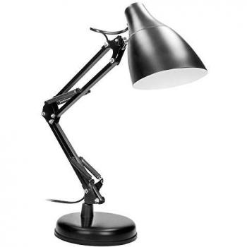 Lampe de Bureau Virone Dian Max. 60 W Acier Noir Réglable (Orno)
