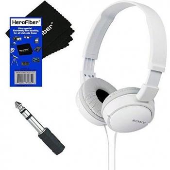 Sony MDRZX110 ZX Series Stereo Headphones with HeroFiber® Ultra Gentle Cleaning Cloth