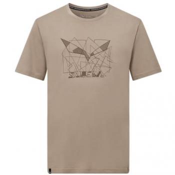 Camiseta Salewa Eagle Geometric Color Marrón S