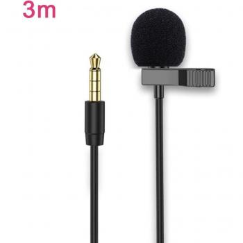Lapel Microphone Mini Studio 3,5 mm Condensador – USB Tipo C y Jack 3,5 mm para PC y Cámara