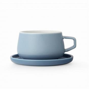 Taza de té de porcelana Viva Scandinavia Classic Ella 250ml Hazy Blue