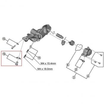 Accessoire de fixation de câble Shimano RD-M8100