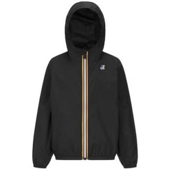 Veste coupe-vent K‑Way LE VRAI PETIT CLAUDE 4.0 – 100 % Nylon Recyclé Noir