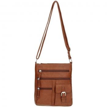 Bolso Beagle Brown con Compartimentos Frontales 15786