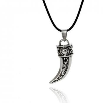 Domineering Fang Leather & Steel Jewelry