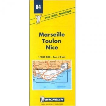 Michelin No. 84, Marseille-Toulon-Nice, Menton 1:200 000. (Michelin Maps)