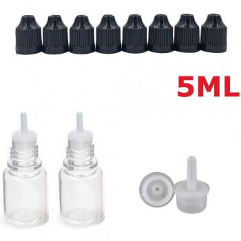 10PCS Clear Plastic Eye Liquid Dropper Bottles 3ML-100ML