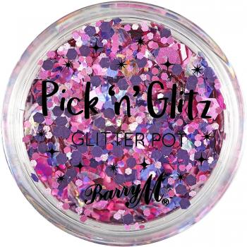 Barry M Kosmetik Pick 'N' Glitz Glitzerpinsel für Haar, Gesicht & Körper – Sass