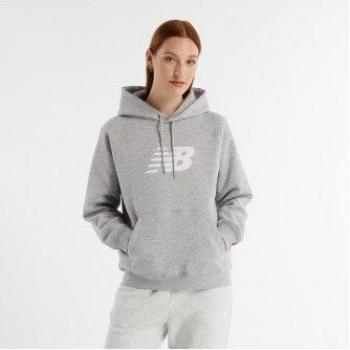 Felpa con Cappuccio Athletic New Balance Grigio M