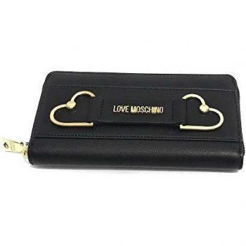 Moschino Damenhandtasche „Love Zip“ – ECO‑Schwarz