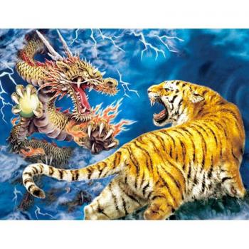 Arte Tigre Diamante Lunga 20x30cm