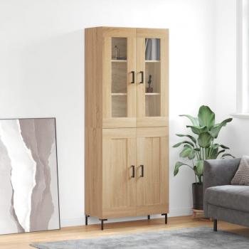 VidaXL Komoda Sonoma – Oak Color, 69.5 × 34 × 180 cm, Laminated Wood