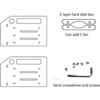 Módulo Soporte Transparente para Disco Duro 3.5”