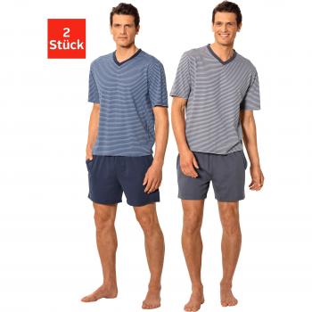 Kurzarm Pyjama für Herren, marine