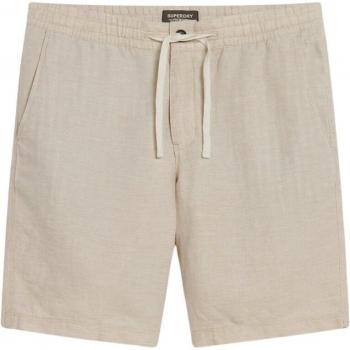 Bermuda Superdry de lino gris slim para hombre