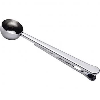 Stainless Steel Coffee Scoop with Clip