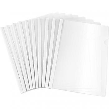 Carpeta de archivos con 20 fundas A4, transparente y organizador de oficina