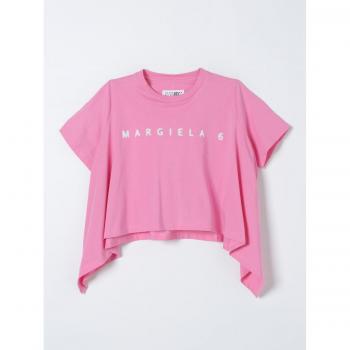 T-shirt oversize Rosa per Bambina MM6 Maison Margiela 16