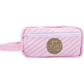 Coffret crayon école pastel rose