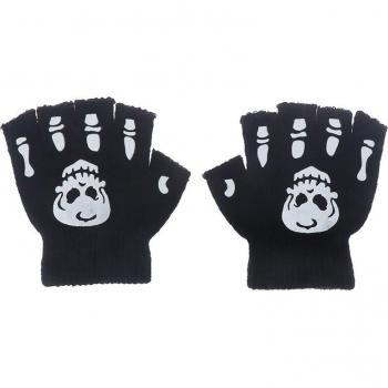 Winter Fluorescent Skeleton Mittens for Kids