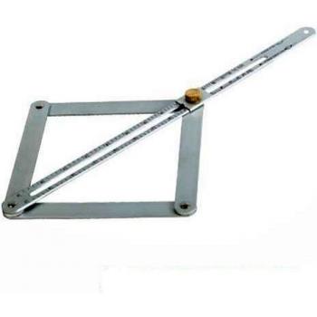 Zentrierwinkel Silverline 394990 – 380 mm, 10–170° Gehrmaß