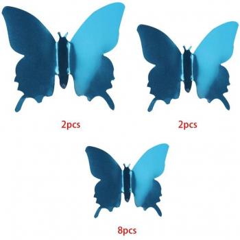 Papillons en Miroir Décoration 3D