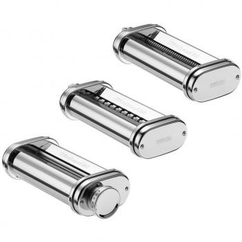 Ensemble KitchenAid 5KSMPRA de Machine à Pâtes avec Deux Rouleaux Découpeurs pour Robot Pâtissier en Argent