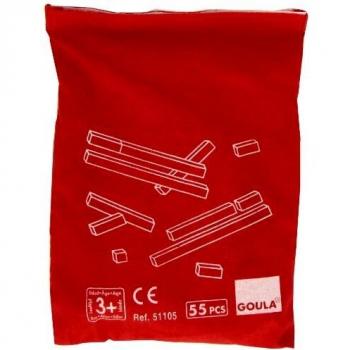 Jumbo Unbekannt Goula 51105 – Großes Lernspiel-Set – Einzelbeutel mit 10x10 Regelvorrichtung